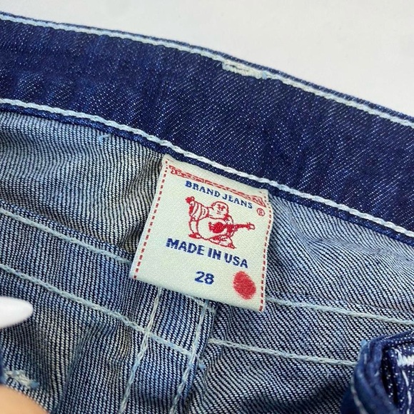 True Religion joey rhinestone dark Wash jeans INSANE Vintage - Picture 8 of 8